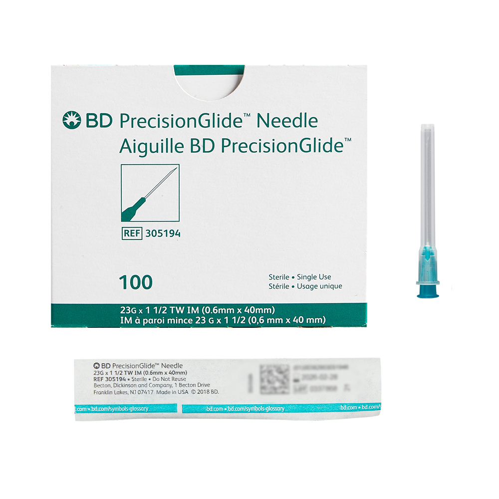 23G x 1″1-2 BD PrecisionGlide-Needle